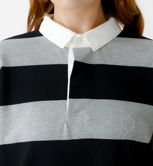 Rouge vif「【PARROTT CANVAS/パロットキャンバス】クロップド ワイド ラガーシ」|Tシャツ・カットソー|