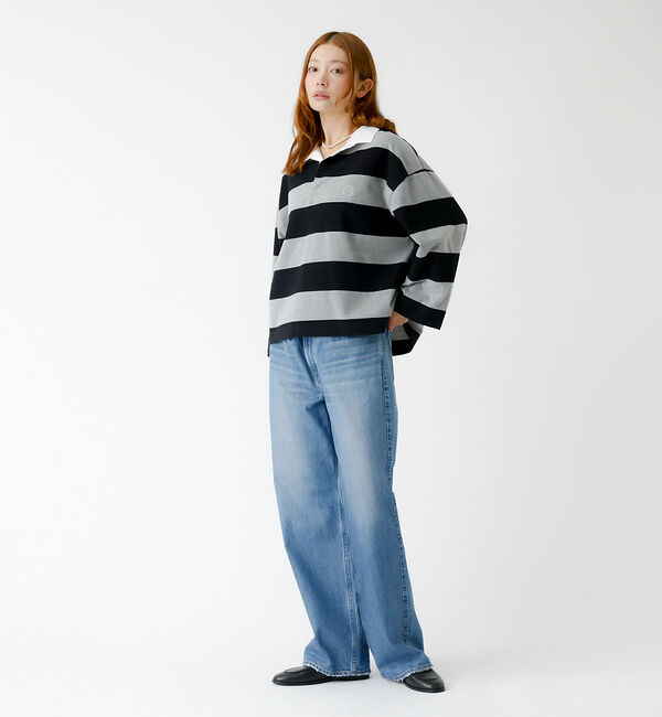 Rouge vif「【PARROTT CANVAS/パロットキャンバス】クロップド ワイド ラガーシ」|Tシャツ・カットソー|