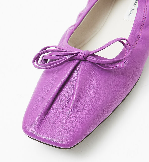 AU BANNISTER「シャーリングスクエアトゥ バレエシューズ」|バレエシューズ|