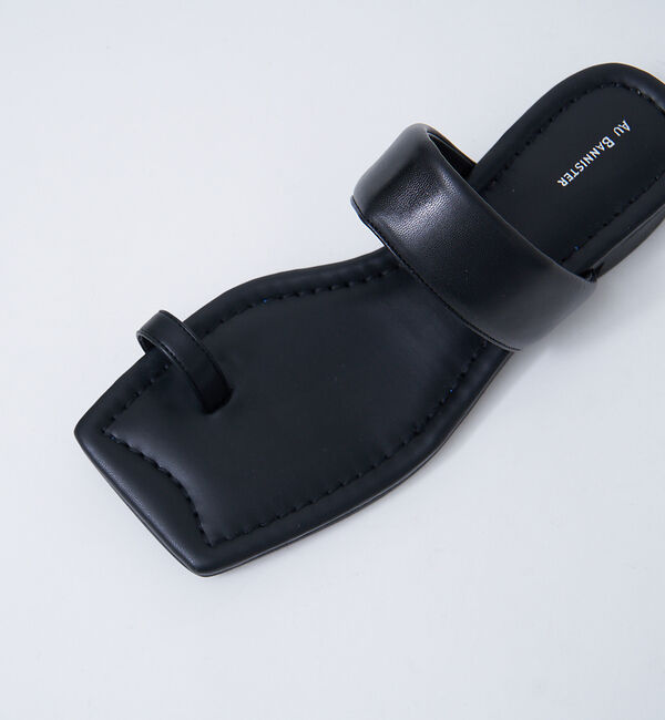 AU BANNISTER「【WEB限定】韓国風/スクエア アシンメトリー サンダル」|サンダル|