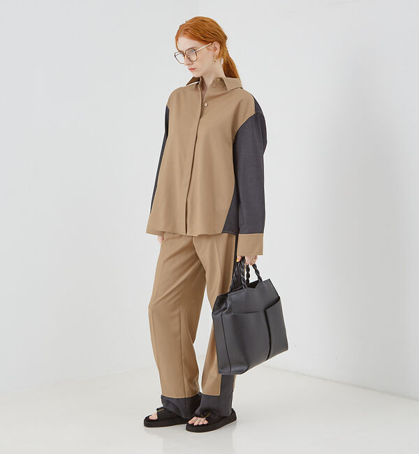 LOWELL things「Twiste/ダブルポケット2WAYトート L」|トートバッグ|