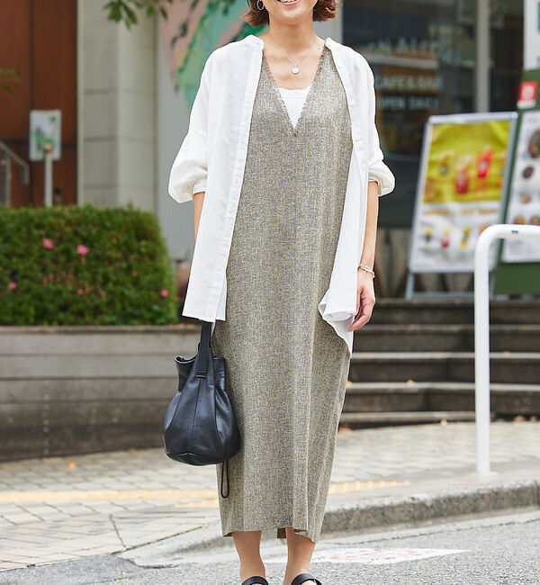 abahouse mavie「【大人のいちまんワンピ】ツイードジャンパースカート」|ジャンパースカート|