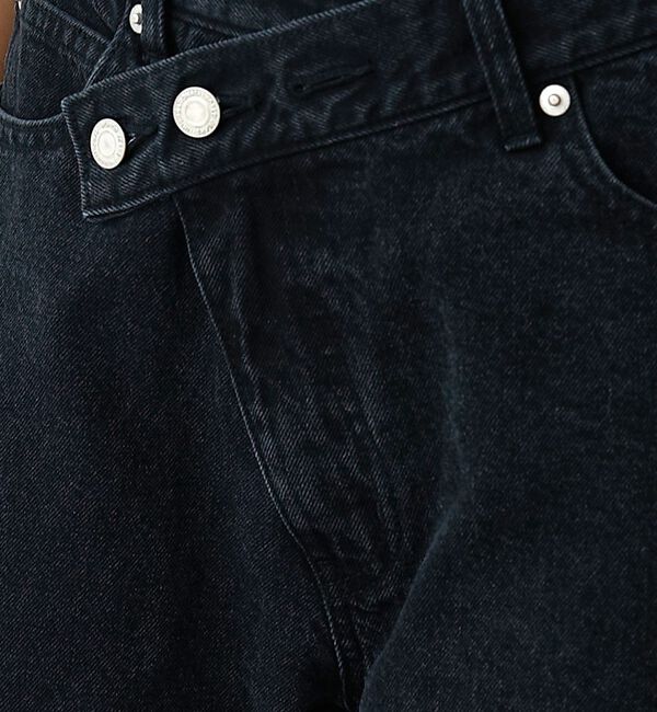 abahouse mavie「クロスウエストワイドデニム」|デニム|