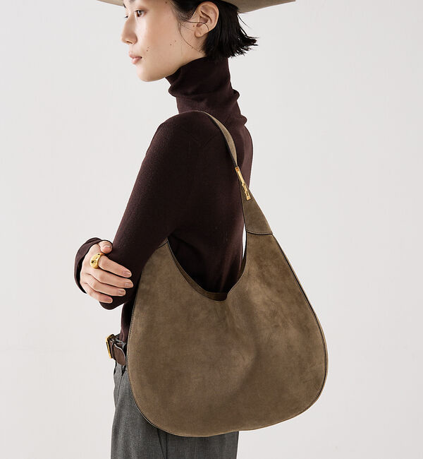 The Store by C' 「【SAVETTE】FLORENCE HOBO／レザーショルダーバッグ」|ショルダー・メッセンジャー|ブラウン