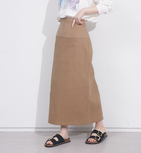 NOMINE「【展開店舗限定】コットンペンシルスカート」|スカート|ベージュ