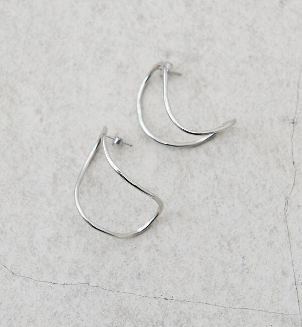 NOMINE「カーブサークルピアス」|ピアス|シルバー