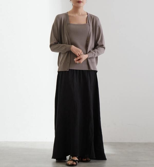 Liesse「リネンティアードスカート」|スカート|