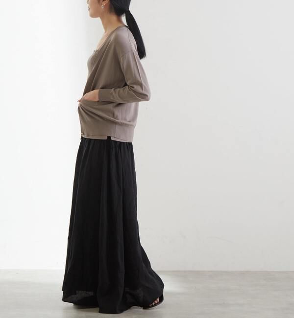 Liesse「リネンティアードスカート」|スカート|