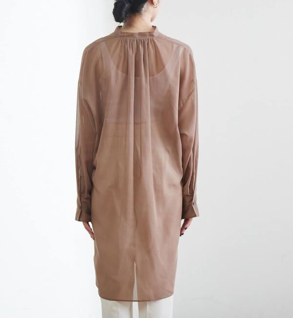 Liesse「シアーノーカラービッグシャツ」|シャツ・ブラウス|