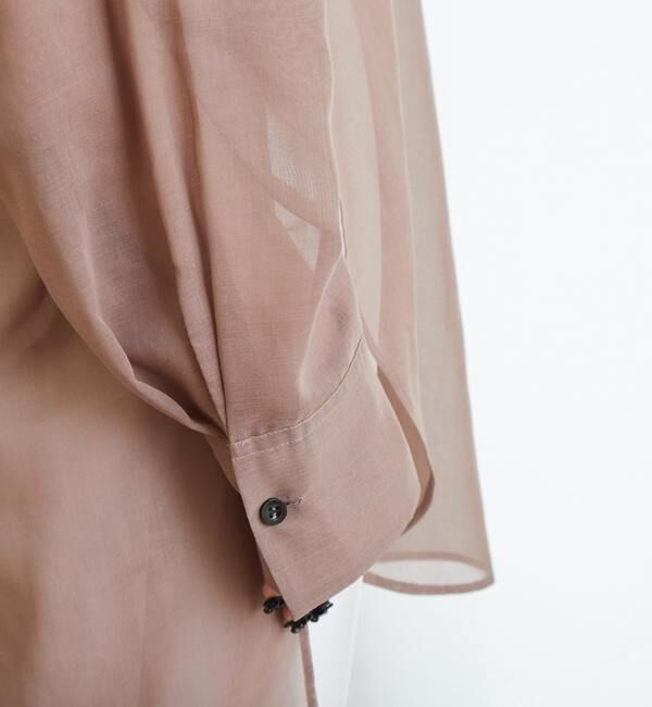 Liesse「シアーノーカラービッグシャツ」|シャツ・ブラウス|