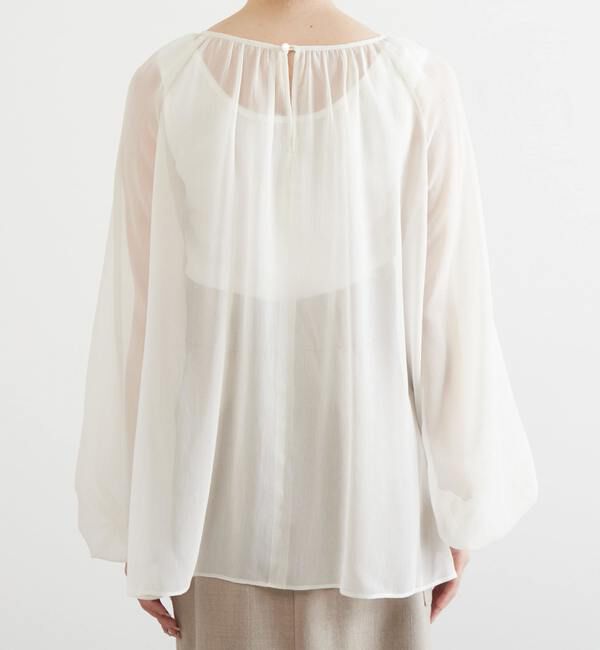 Liesse「シアーギャザーブラウス」|シャツ・ブラウス|