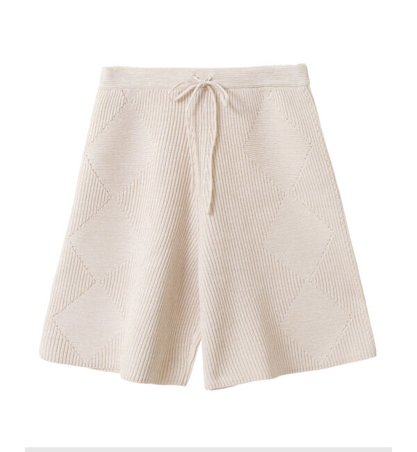 Liesse「【WALANCE】オーガニックコットンニットショートパンツ/3231-004」|その他|アイボリー