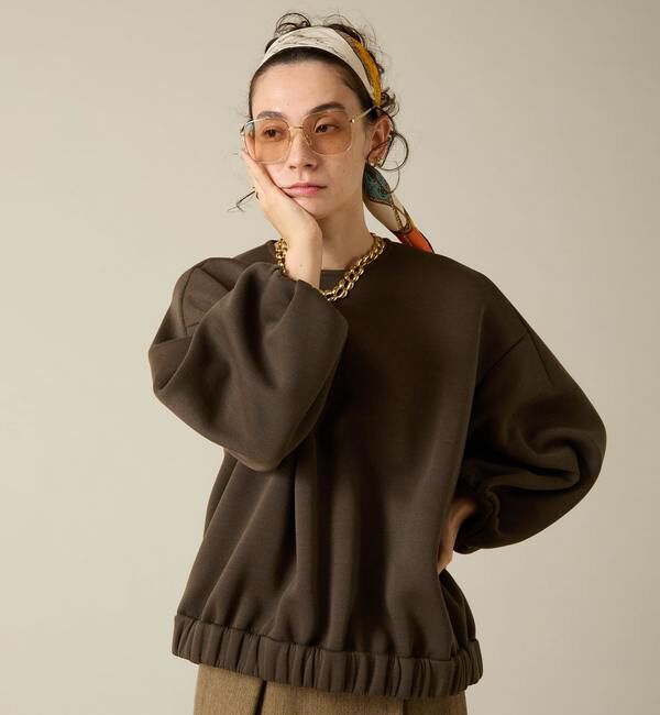 Liesse「オーバーシルエットギャザートップス」|Tシャツ・カットソー|