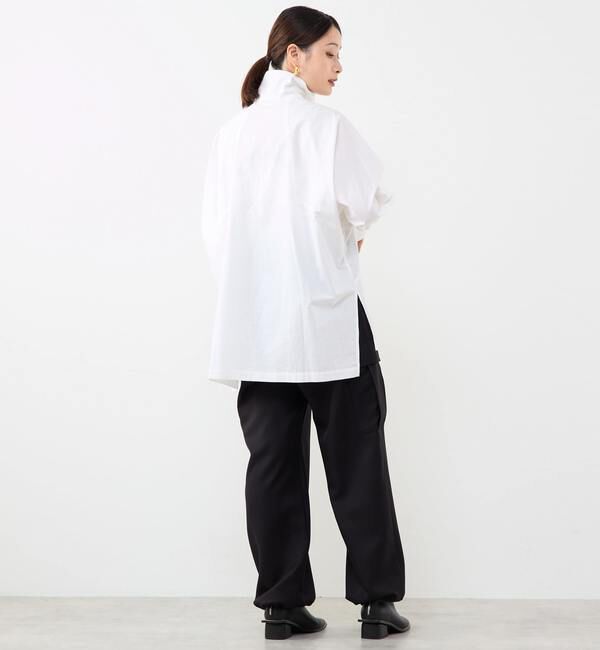 Soffitto「ハーフジップオーバーサイズブラウス」|シャツ・ブラウス|