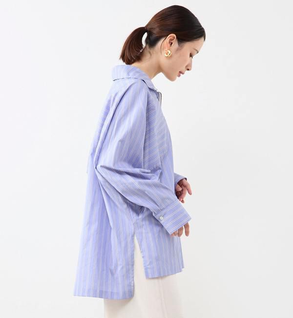 Soffitto「ハーフジップオーバーサイズブラウス」|シャツ・ブラウス|