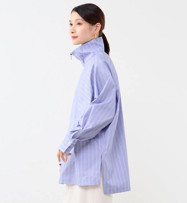 Soffitto「ハーフジップオーバーサイズブラウス」|シャツ・ブラウス|