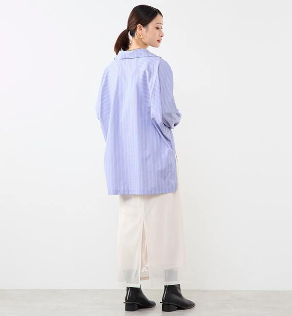 Soffitto「ハーフジップオーバーサイズブラウス」|シャツ・ブラウス|