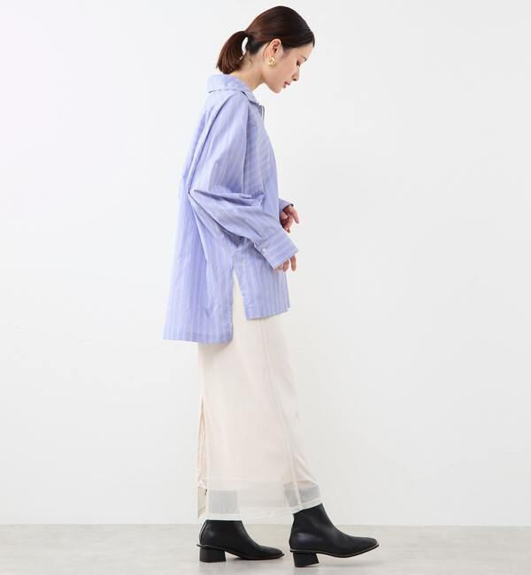 Soffitto「ハーフジップオーバーサイズブラウス」|シャツ・ブラウス|