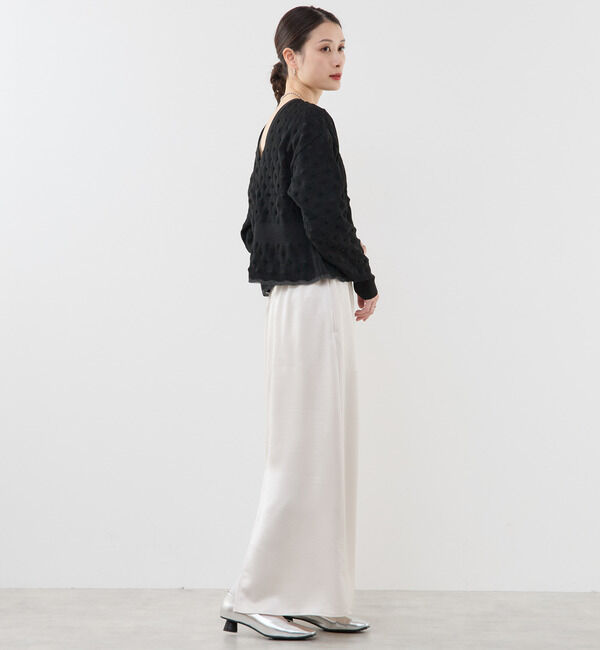 Soffitto「ポコポコ編み2WAYカーディガン」|カーディガン|