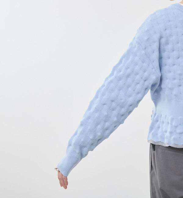 Soffitto「ポコポコ編み2WAYカーディガン」|カーディガン|