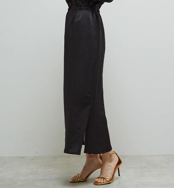 Soffitto「《定番》サテンサイドスリットタイトスカート」|スカート|