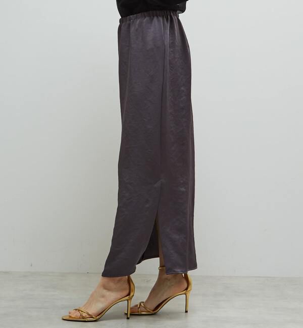 Soffitto「《定番》サテンサイドスリットタイトスカート」|スカート|