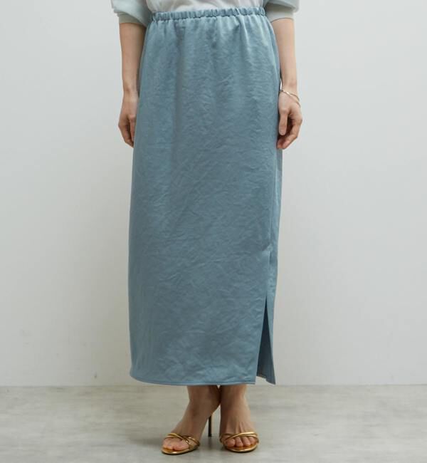 Soffitto「《定番》サテンサイドスリットタイトスカート」|スカート|