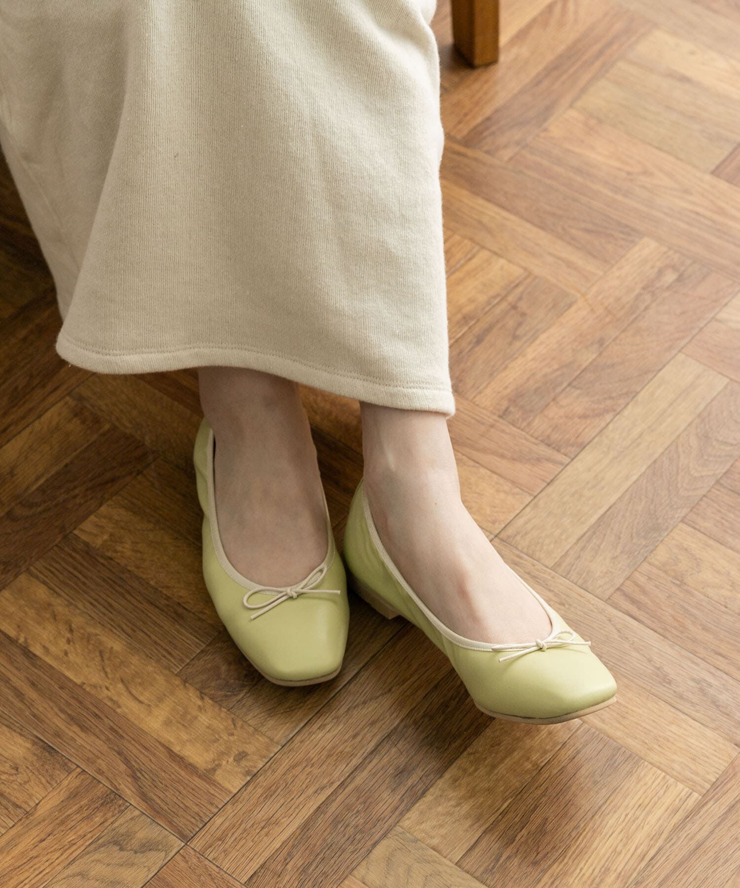 URBAN RESEARCH DOORS「やわらかバレエシューズ」|バレエシューズ|イエロー系その他