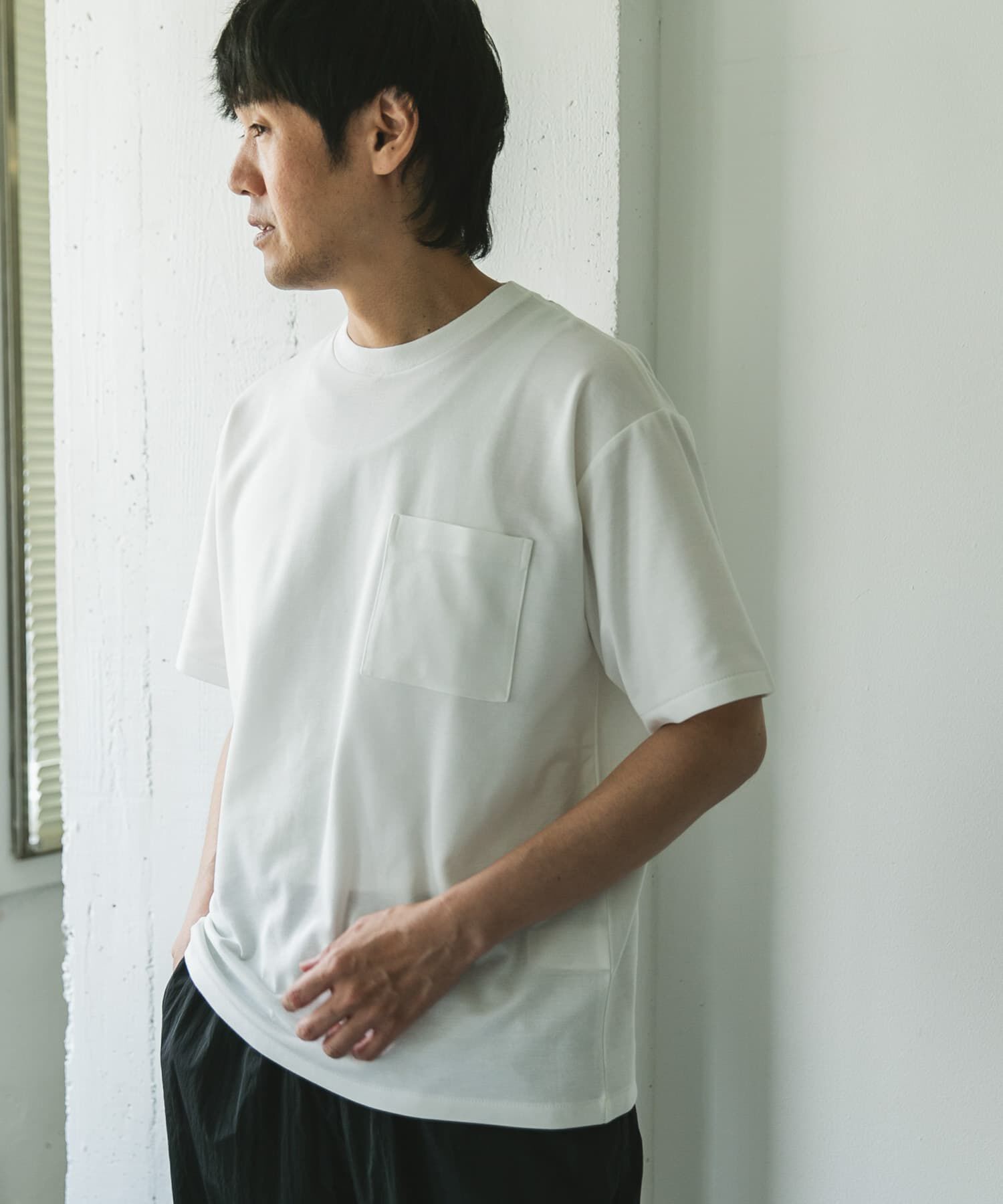 URBAN RESEARCH DOORS「『Sサイズ/WEB限定』ポンチポケットショートスリーブTシャツ」|Tシャツ・カットソー|
