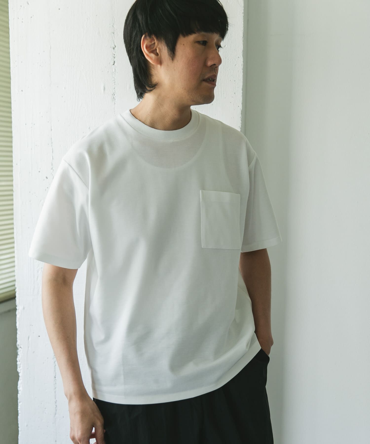 URBAN RESEARCH DOORS「『Sサイズ/WEB限定』ポンチポケットショートスリーブTシャツ」|Tシャツ・カットソー|
