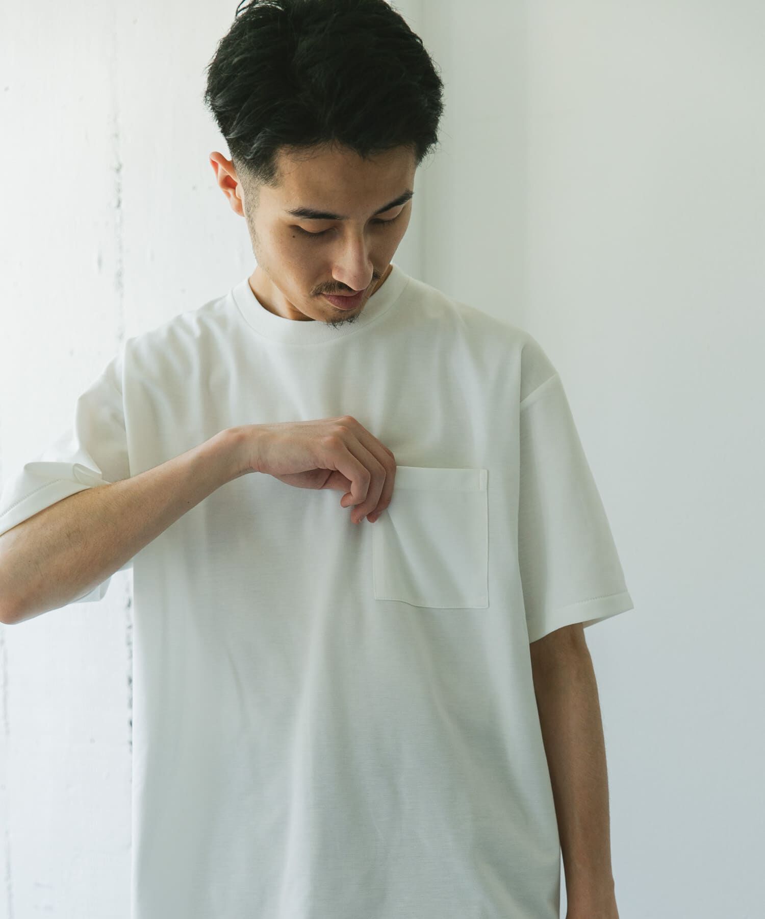 URBAN RESEARCH DOORS「『Sサイズ/WEB限定』ポンチポケットショートスリーブTシャツ」|Tシャツ・カットソー|