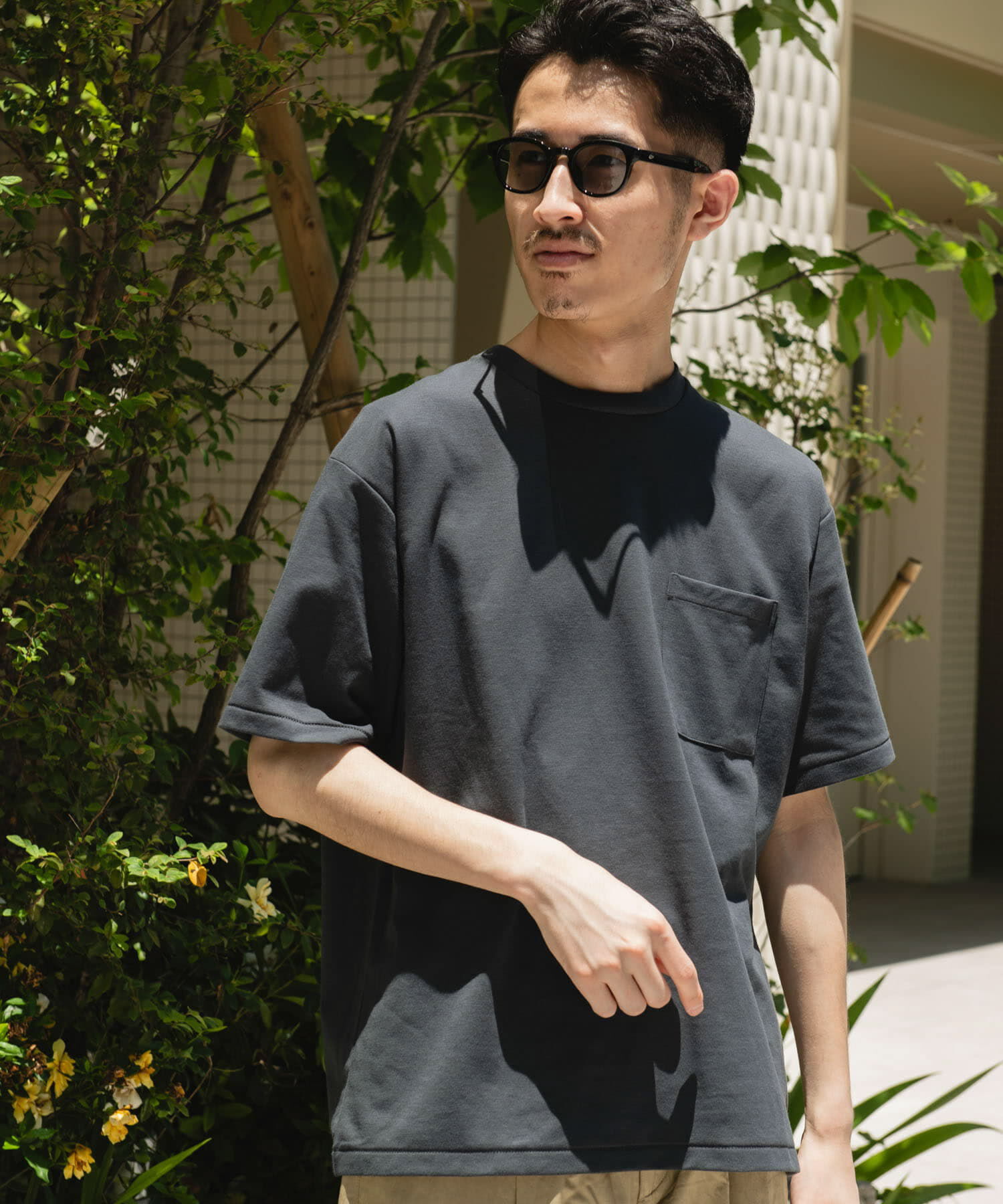 URBAN RESEARCH DOORS「『Sサイズ/WEB限定』ポンチポケットショートスリーブTシャツ」|Tシャツ・カットソー|
