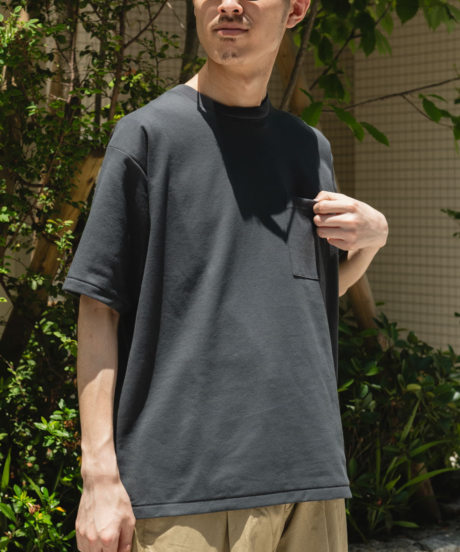URBAN RESEARCH DOORS「『Sサイズ/WEB限定』ポンチポケットショートスリーブTシャツ」|Tシャツ・カットソー|