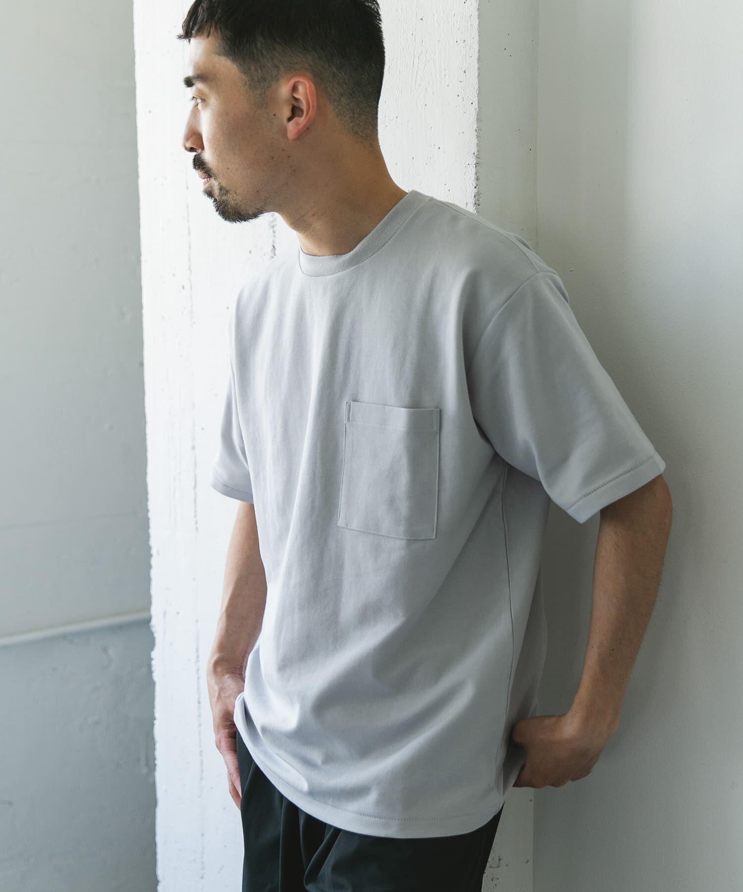 URBAN RESEARCH DOORS「『Sサイズ/WEB限定』ポンチポケットショートスリーブTシャツ」|Tシャツ・カットソー|