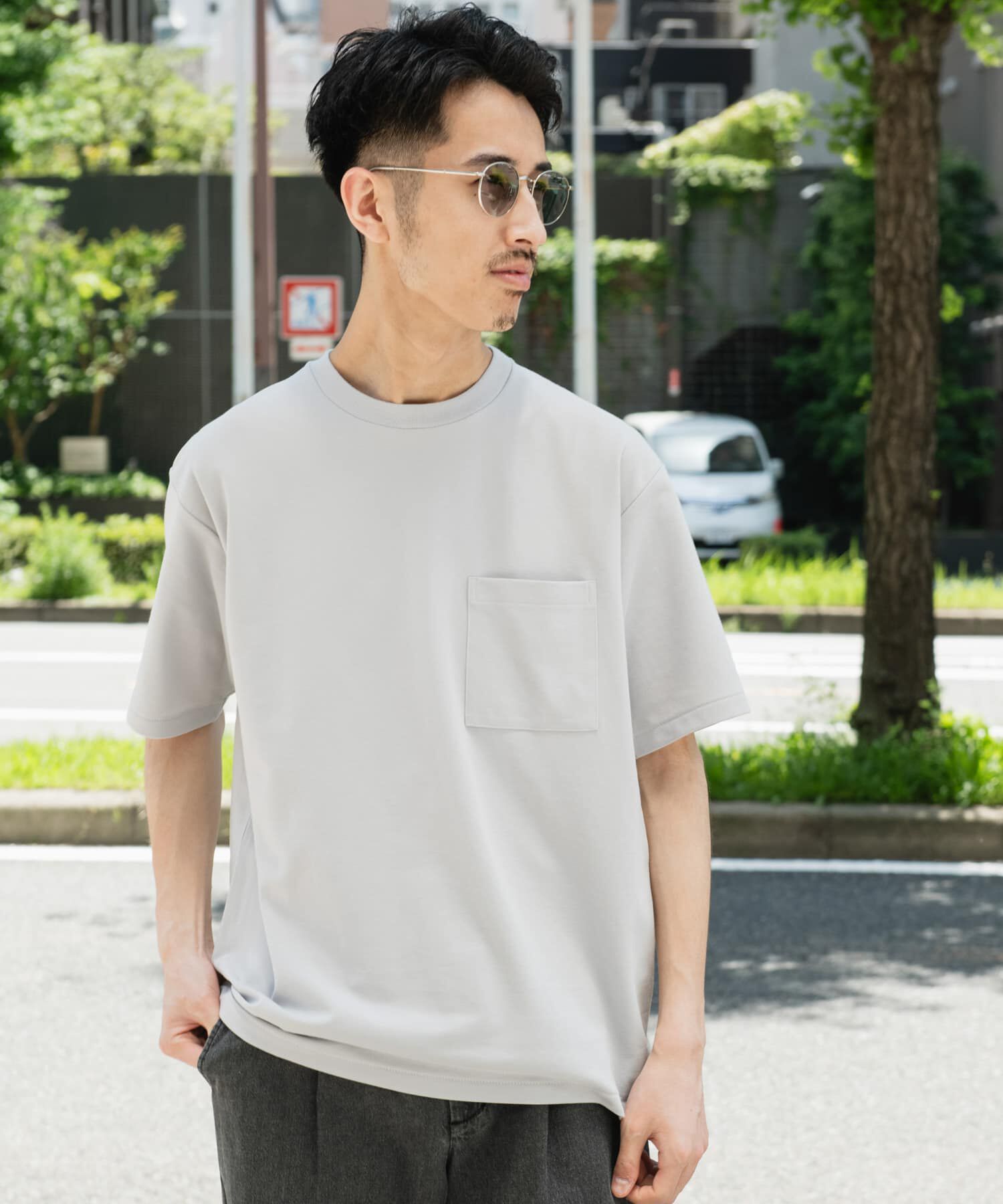 URBAN RESEARCH DOORS「『Sサイズ/WEB限定』ポンチポケットショートスリーブTシャツ」|Tシャツ・カットソー|