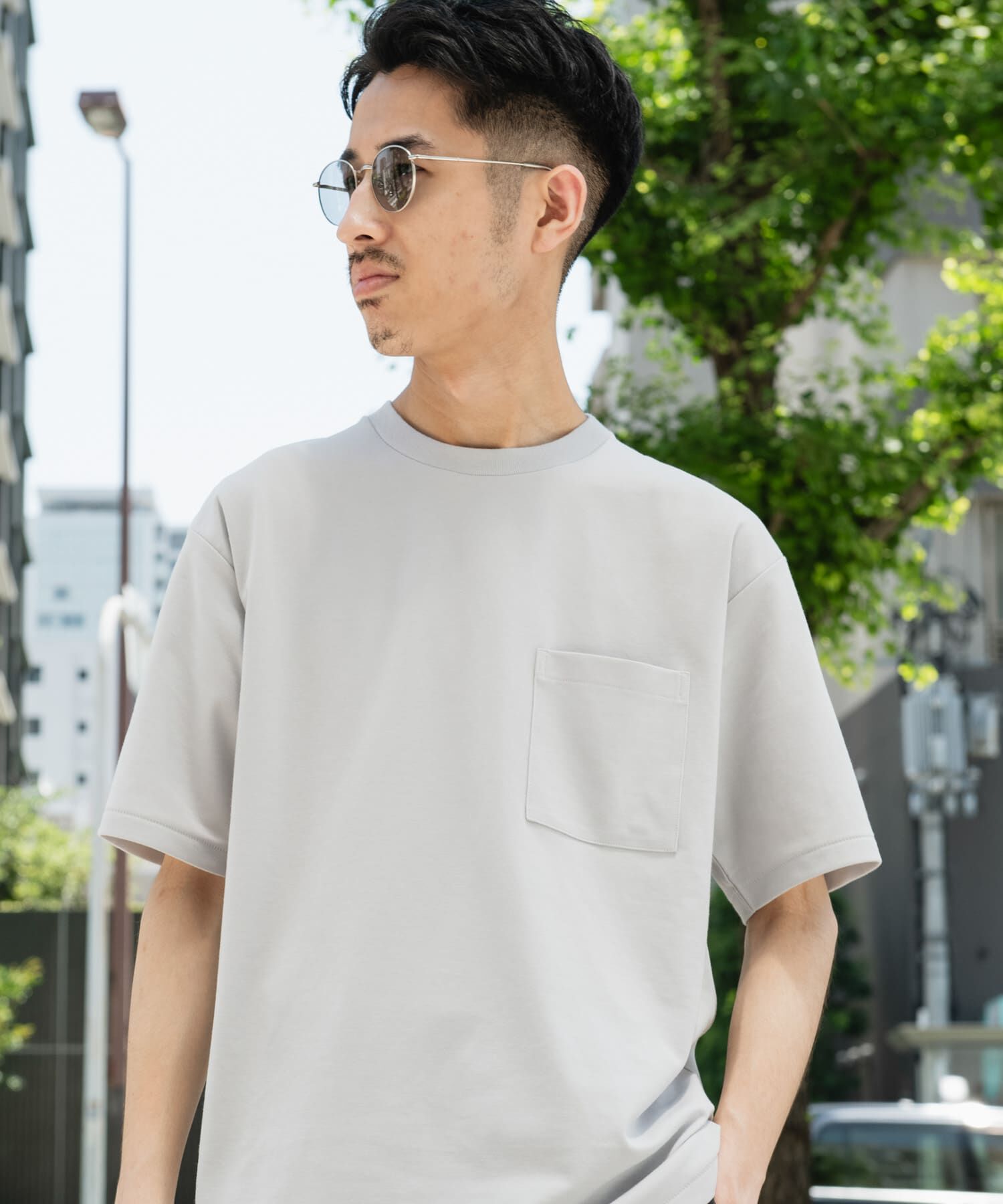 URBAN RESEARCH DOORS「『Sサイズ/WEB限定』ポンチポケットショートスリーブTシャツ」|Tシャツ・カットソー|