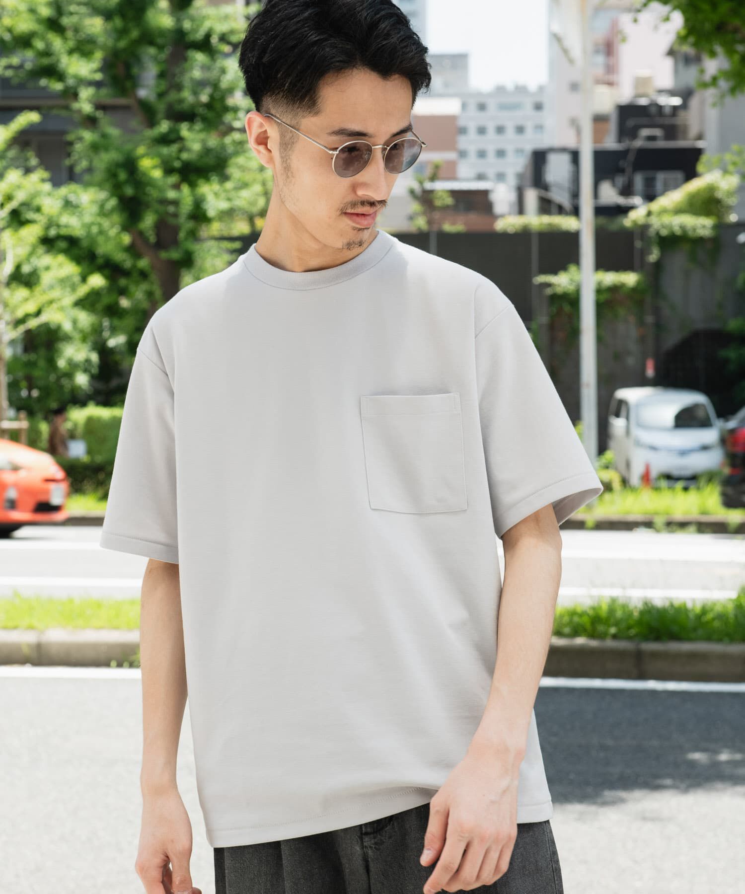 URBAN RESEARCH DOORS「『Sサイズ/WEB限定』ポンチポケットショートスリーブTシャツ」|Tシャツ・カットソー|