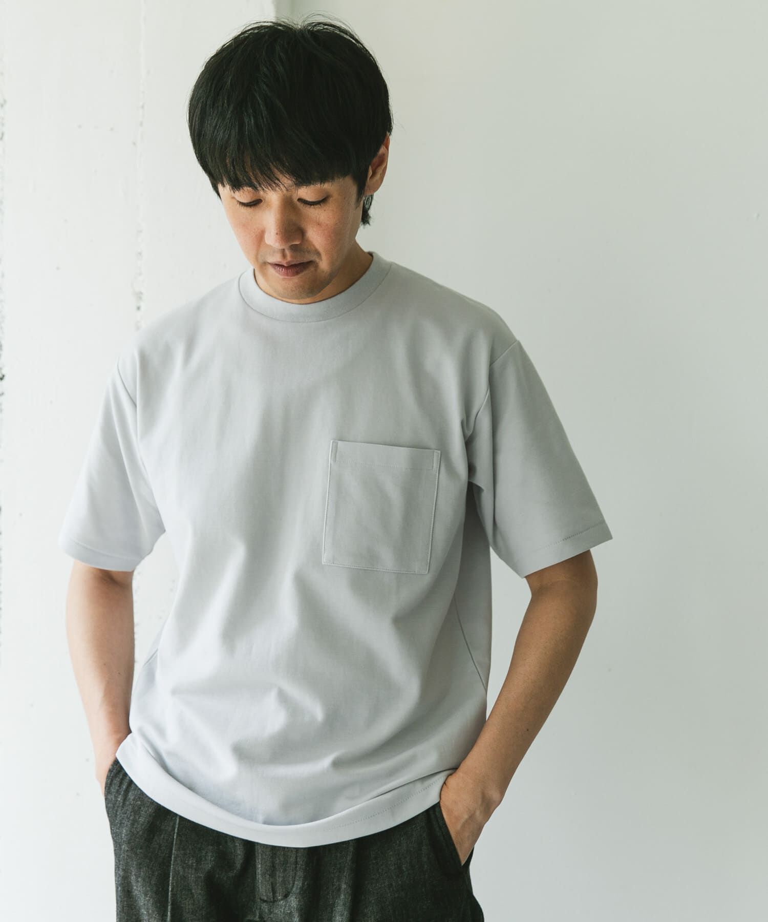 URBAN RESEARCH DOORS「『Sサイズ/WEB限定』ポンチポケットショートスリーブTシャツ」|Tシャツ・カットソー|