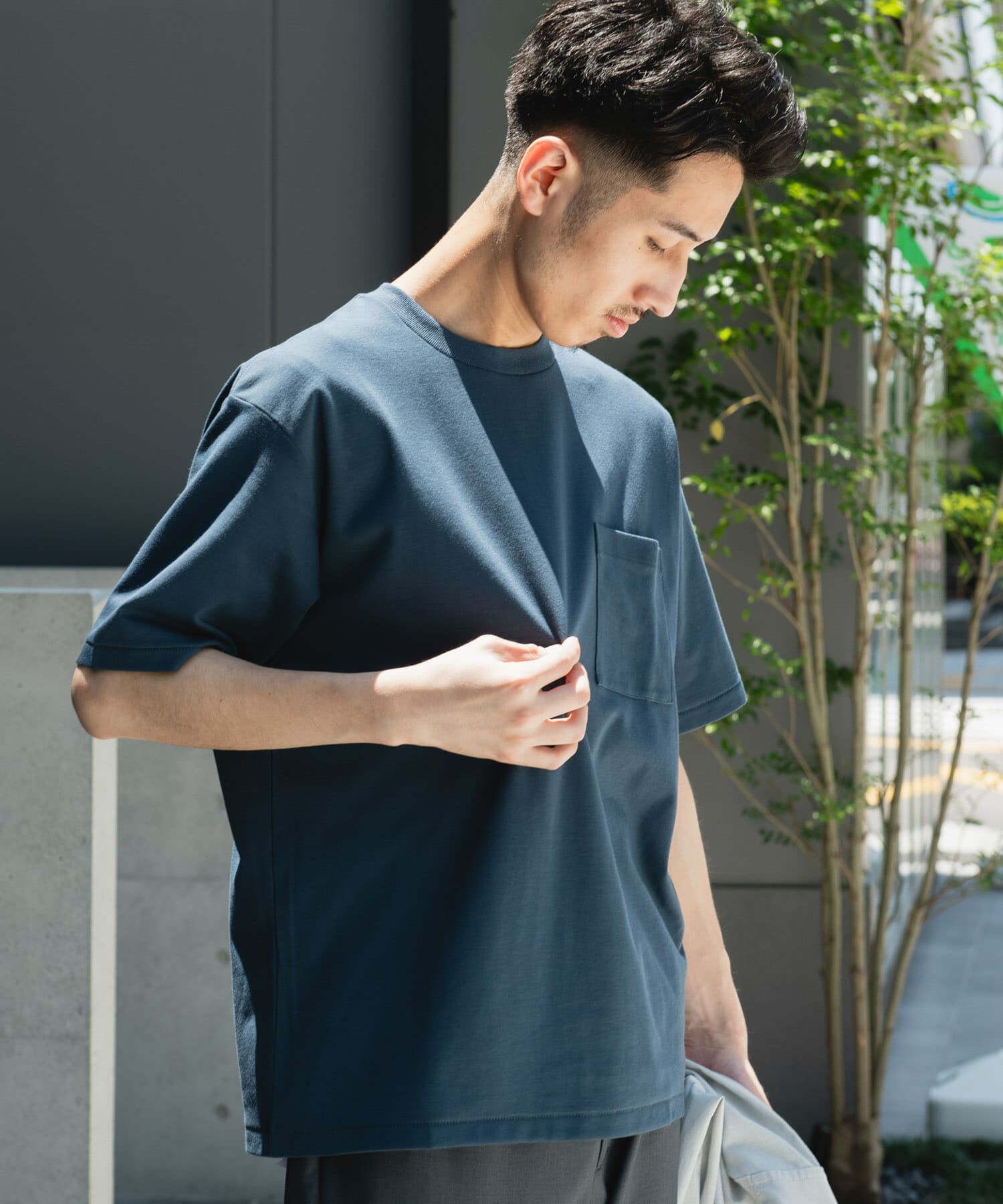 URBAN RESEARCH DOORS「『Sサイズ/WEB限定』ポンチポケットショートスリーブTシャツ」|Tシャツ・カットソー|