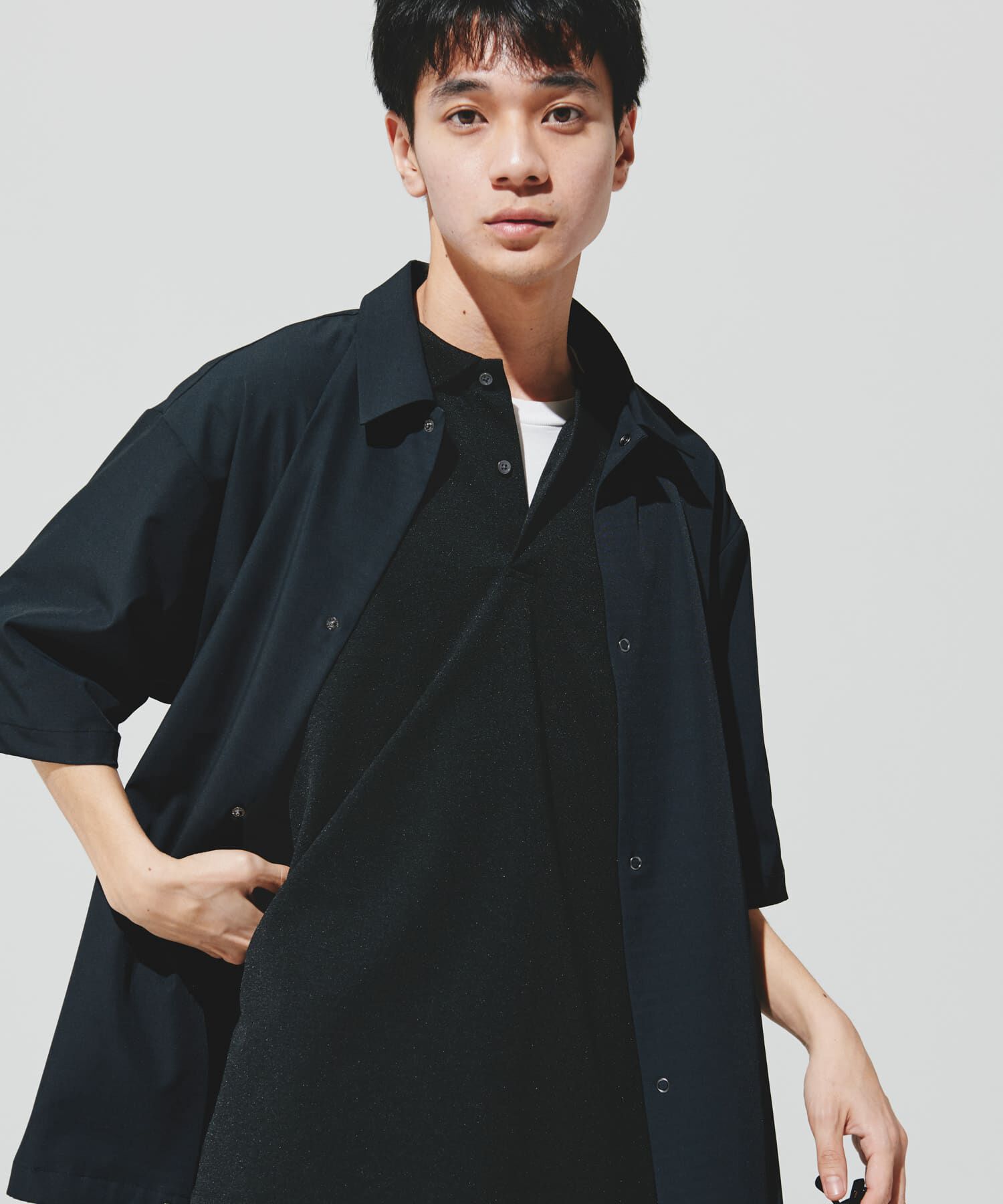 URBAN RESEARCH DOORS「『仁村紗和さん着用』『UR TECH』サマシェア シャツカーディガン」|シャツ・ブラウス|