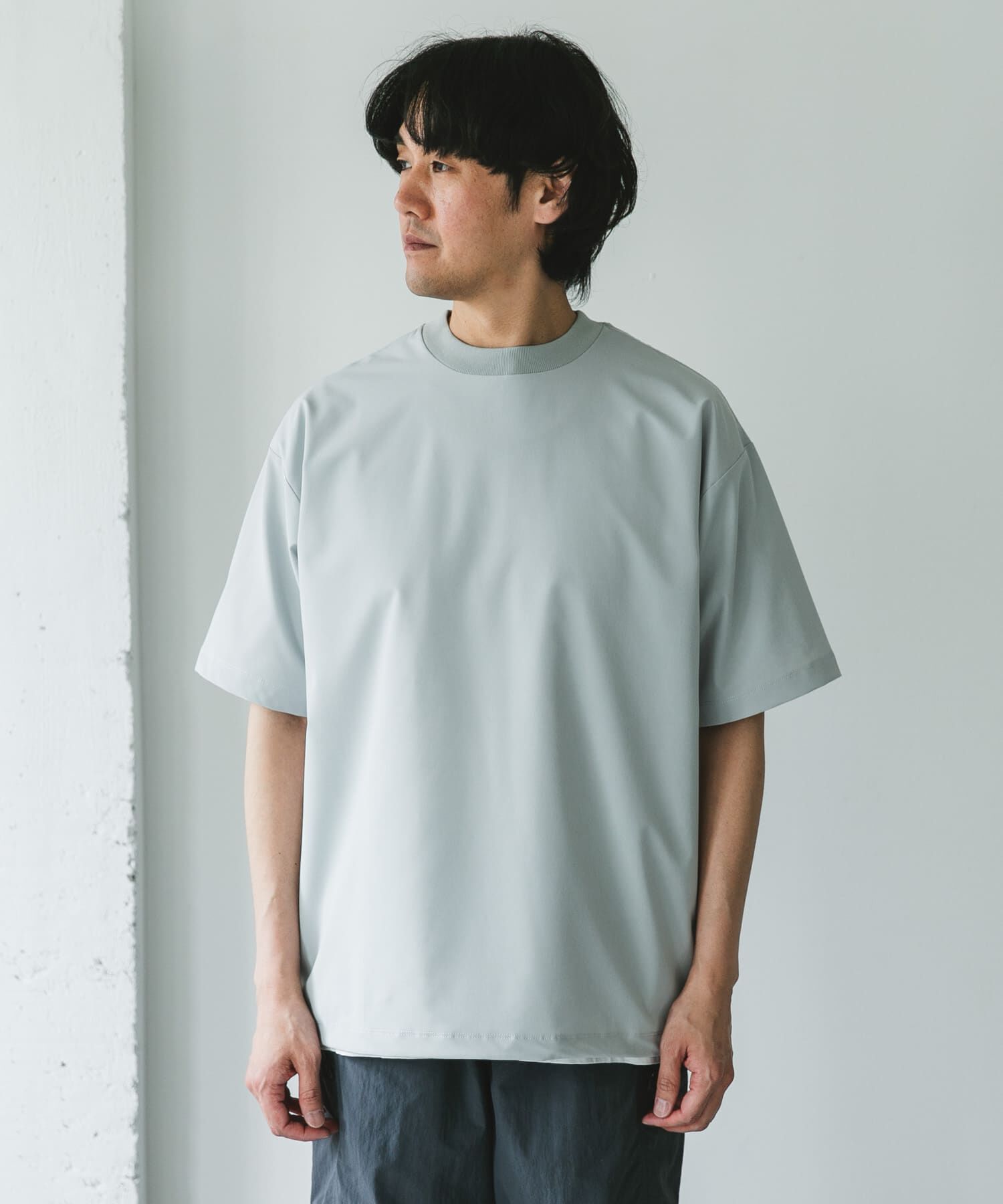 URBAN RESEARCH DOORS「『吸水速乾/UVカット/防シワ』ダブルクロス ストレッチプルオーバー」|Tシャツ・カットソー|