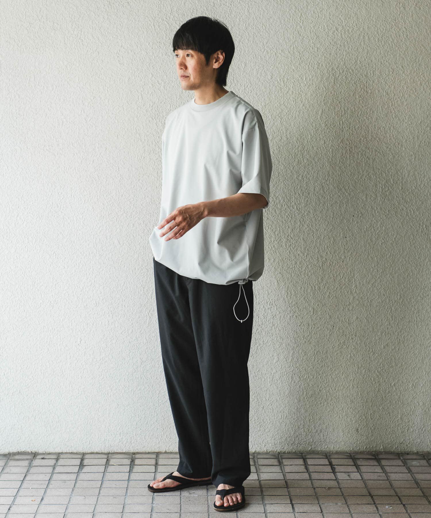URBAN RESEARCH DOORS「『吸水速乾/UVカット/防シワ』ダブルクロス ストレッチプルオーバー」|Tシャツ・カットソー|