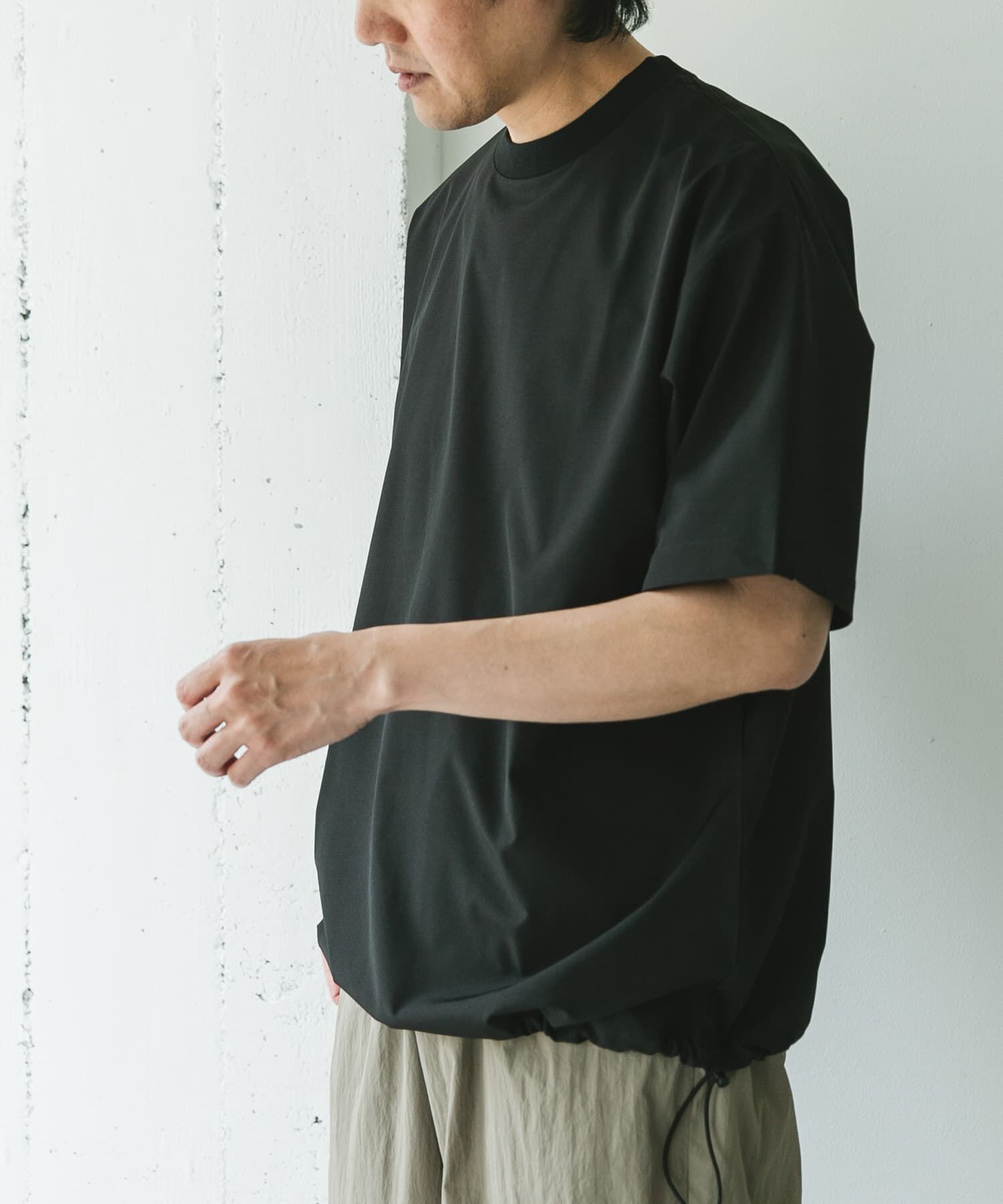 URBAN RESEARCH DOORS「『吸水速乾/UVカット/防シワ』ダブルクロス ストレッチプルオーバー」|Tシャツ・カットソー|