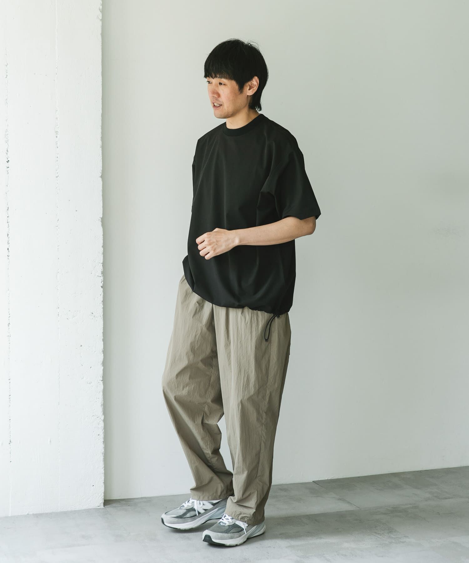 URBAN RESEARCH DOORS「『吸水速乾/UVカット/防シワ』ダブルクロス ストレッチプルオーバー」|Tシャツ・カットソー|