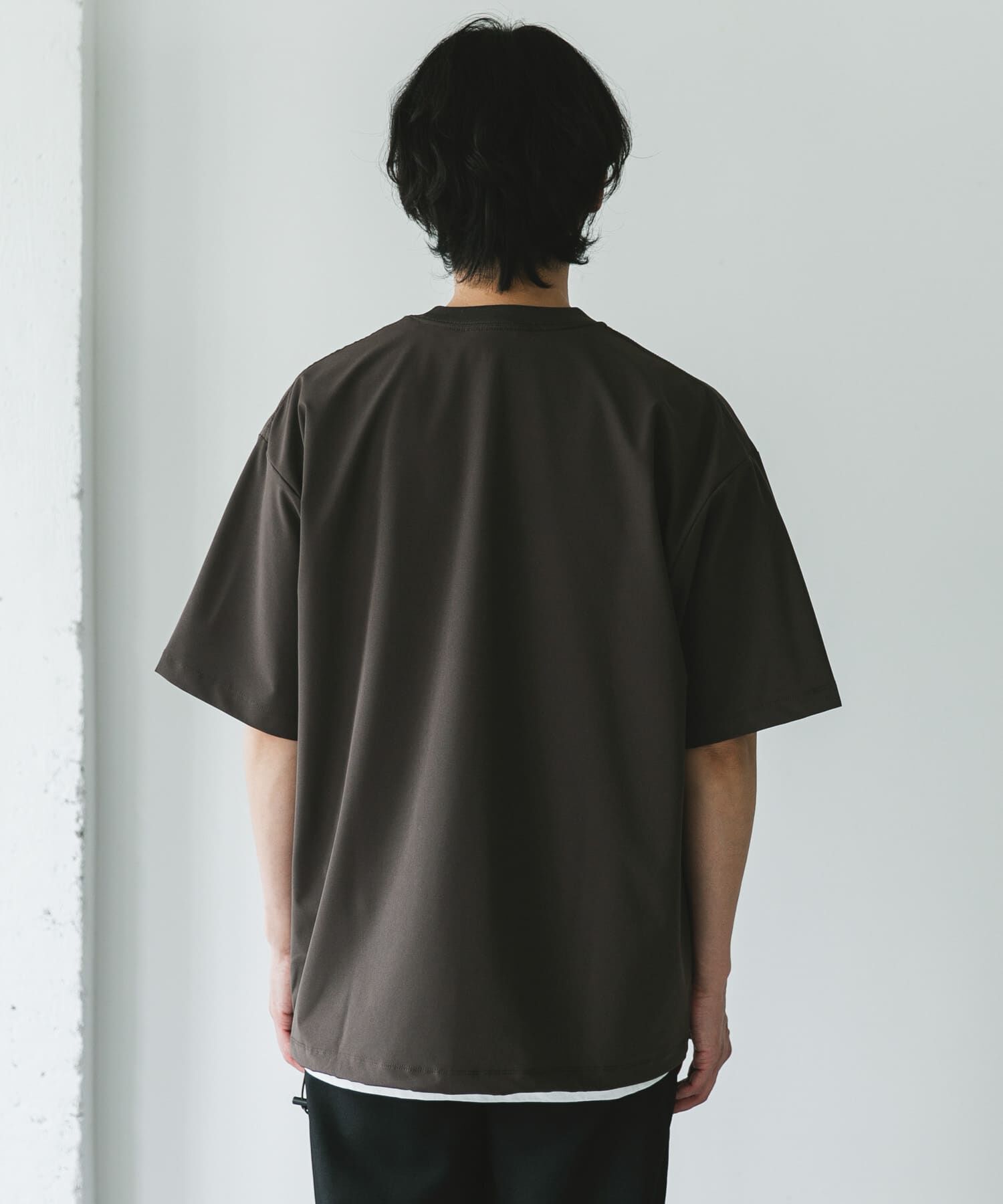 URBAN RESEARCH DOORS「『吸水速乾/UVカット/防シワ』ダブルクロス ストレッチプルオーバー」|Tシャツ・カットソー|