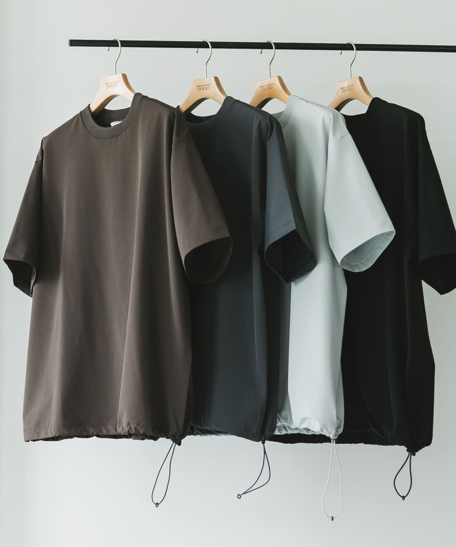 URBAN RESEARCH DOORS「『吸水速乾/UVカット/防シワ』ダブルクロス ストレッチプルオーバー」|Tシャツ・カットソー|