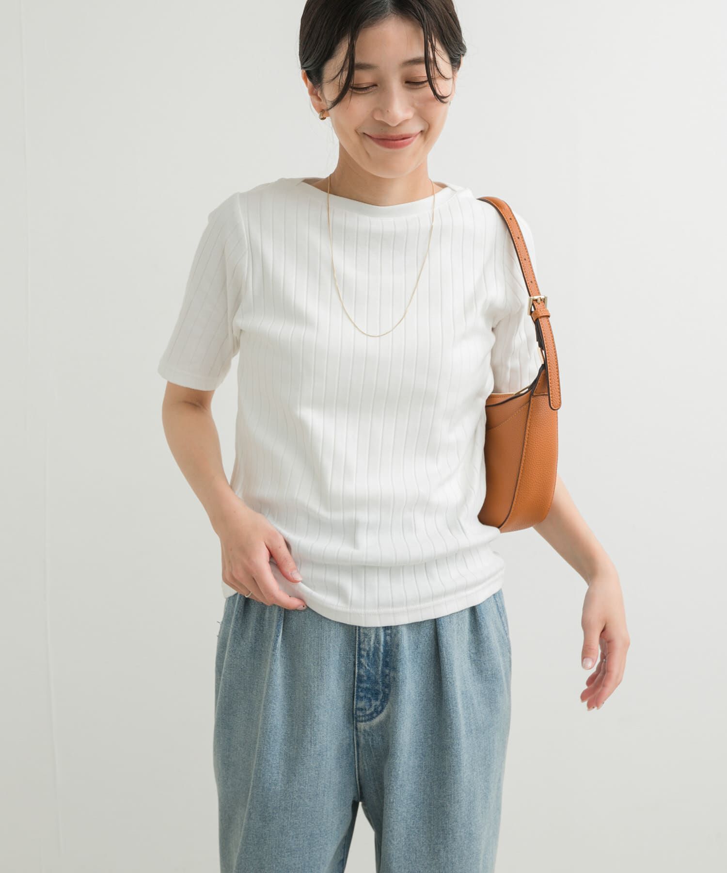 URBAN RESEARCH DOORS「針抜き半袖カットソー」|Tシャツ・カットソー|