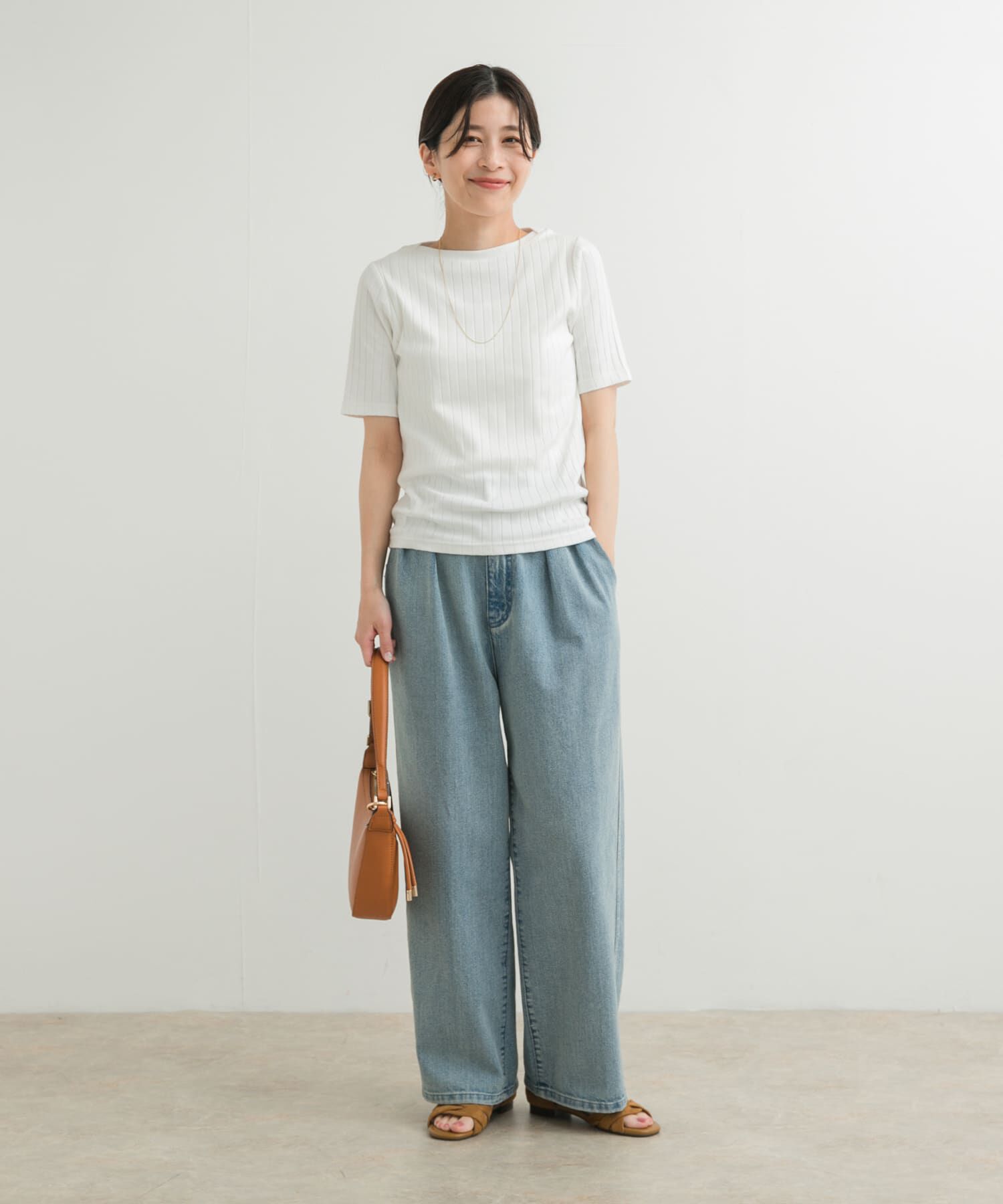 URBAN RESEARCH DOORS「針抜き半袖カットソー」|Tシャツ・カットソー|