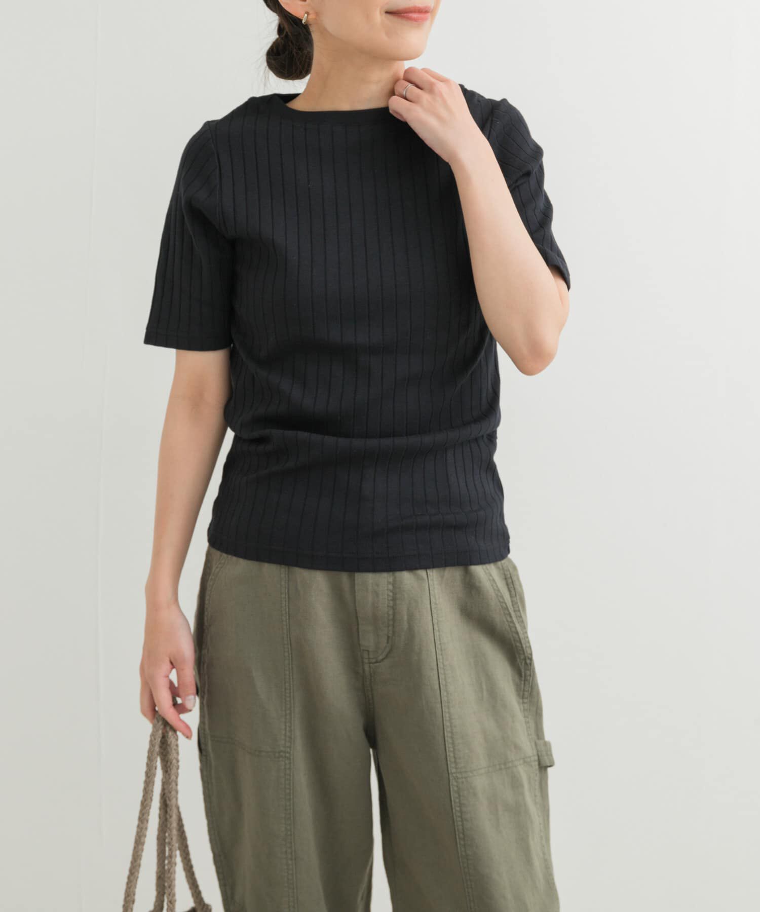 URBAN RESEARCH DOORS「針抜き半袖カットソー」|Tシャツ・カットソー|