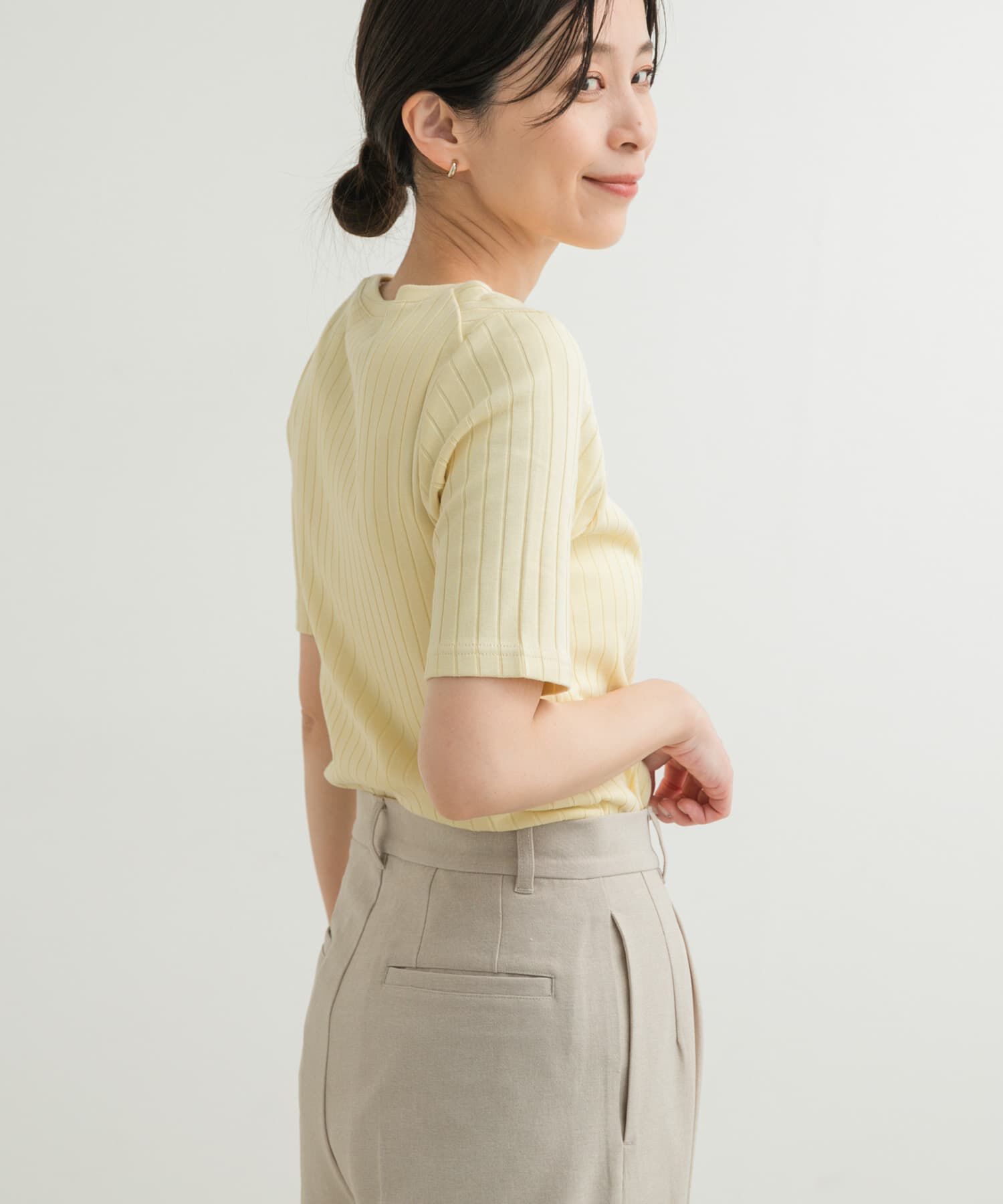 URBAN RESEARCH DOORS「針抜き半袖カットソー」|Tシャツ・カットソー|